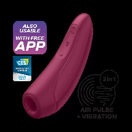 Äpiga Juhitav Rõhulaine Stimulaator Satisfyer Curvy 1+