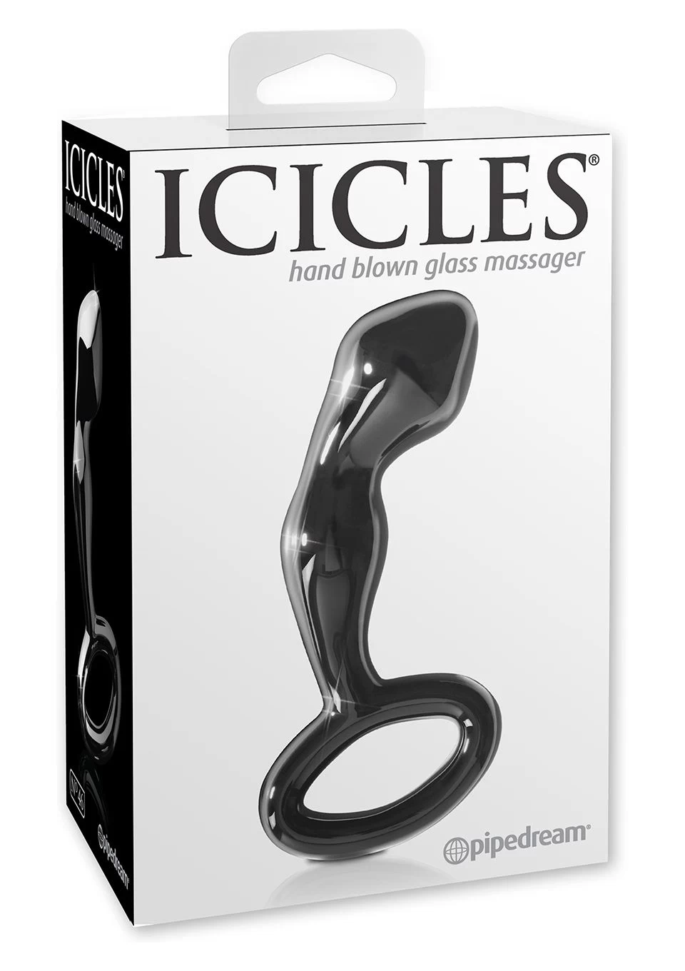 ICICLES NO 46, must klaasist dildo