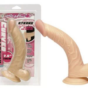 Kõver iminapaga dildo 19cm