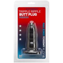 Triple Ripple Butt Plug Medium