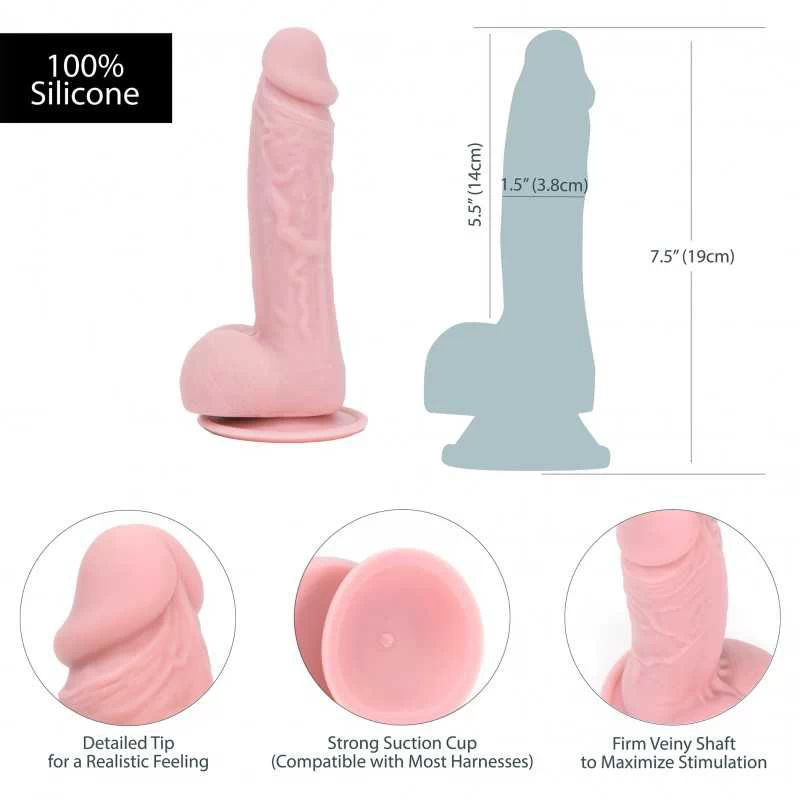 Addiction - Mark Dong 7.5 Inch Beige Dildo - Image 5