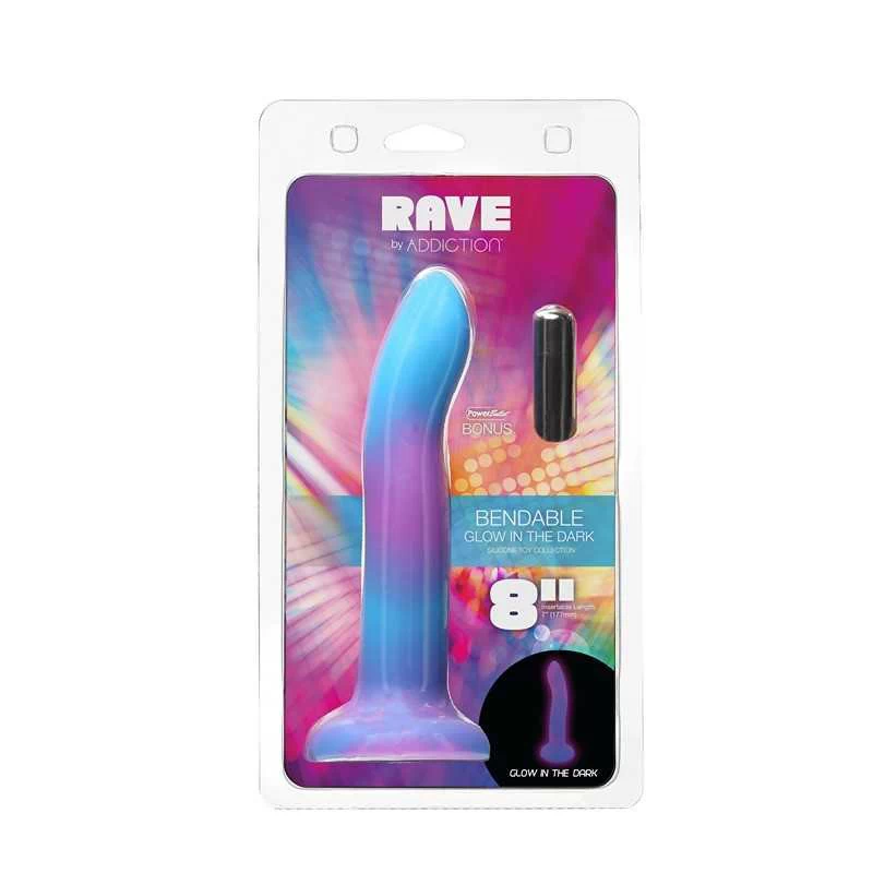 ADDICTION - RAVE DONG BLUE/PURPLE DILDO - Image 3