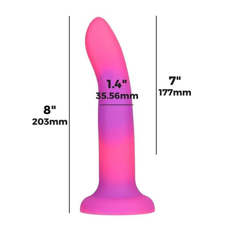 ADDICTION - RAVE DONG PINK/PURPLE DILDO - Image 7
