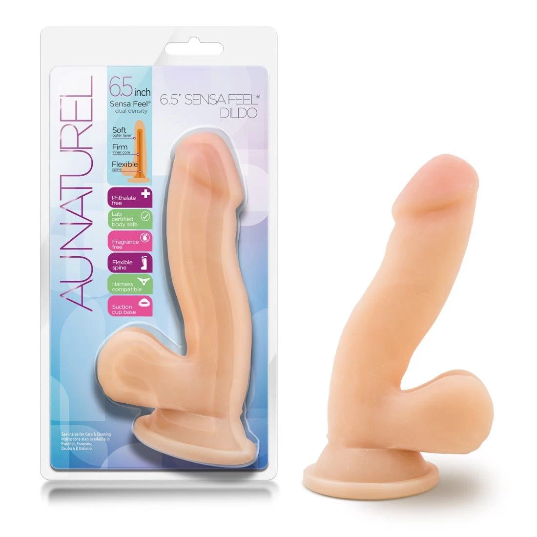 Au Naturel – 16,5 cm Sensa Feel Dildo – beež