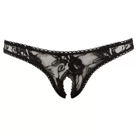 Avatud pitspüksikud, must XL