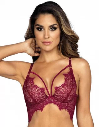 Axami Sexy Malaga Loca tumepunane bralette-rinnahoidja