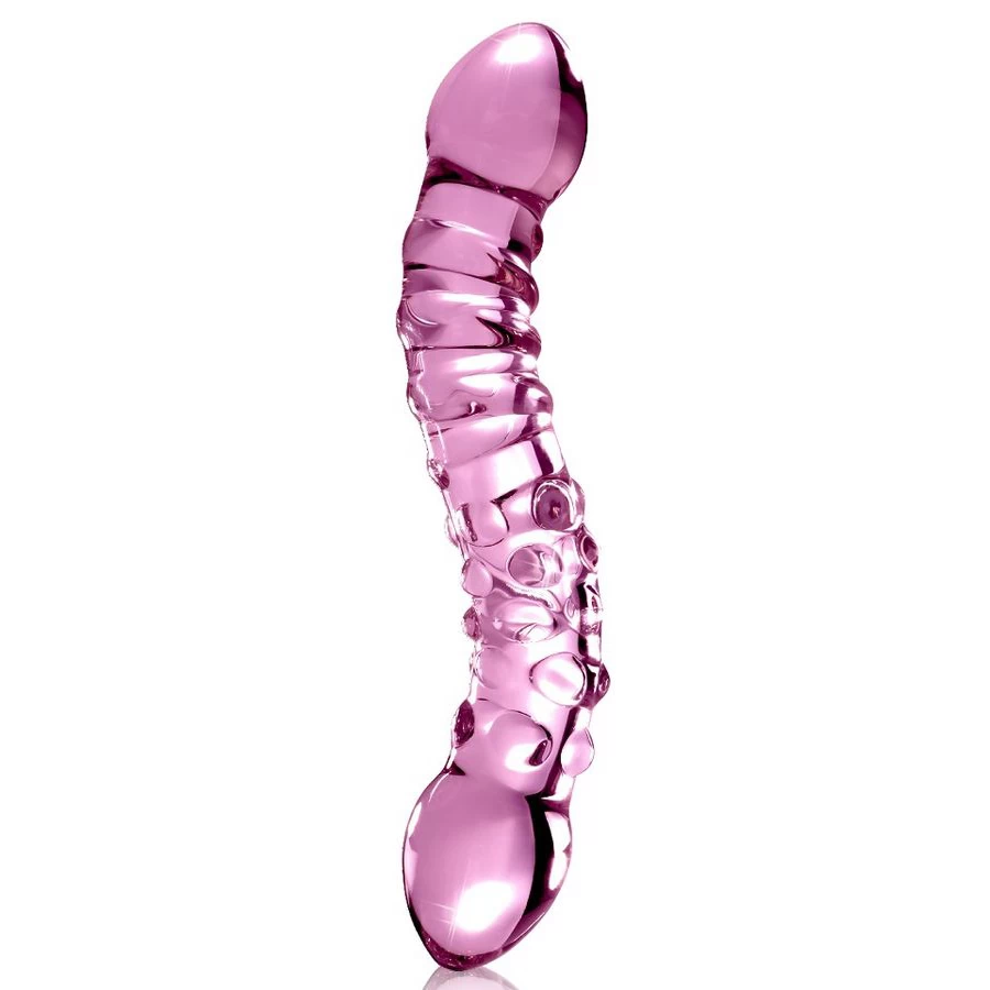 Borosilkaatklaasist anaaltapp/dildo Icicles No 55 (3.5x19.5cm)