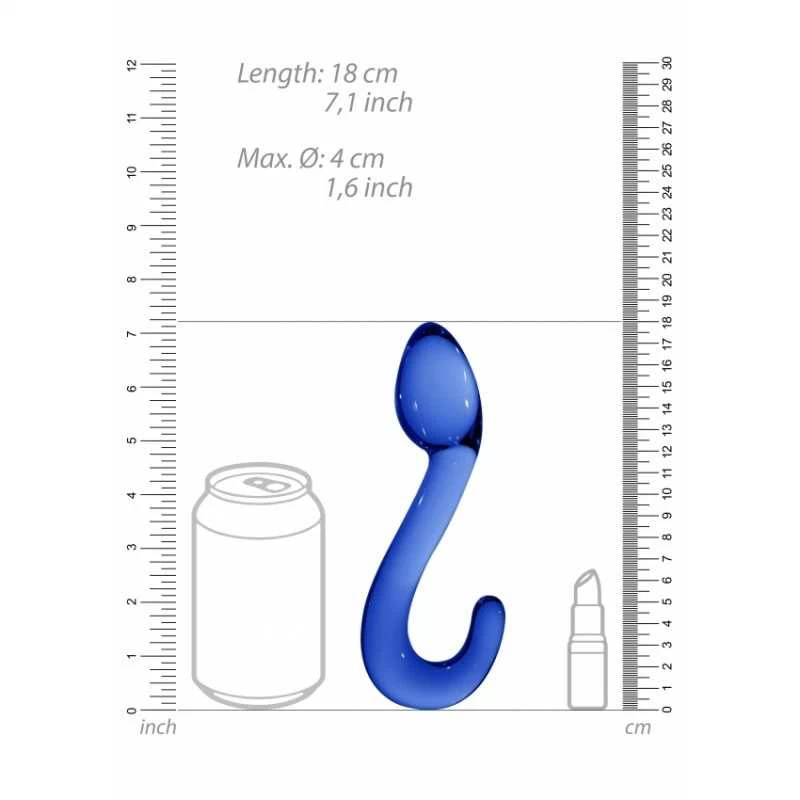 CHRYSTALINO - CHAMP BLUE GLASS DILDO - Image 6