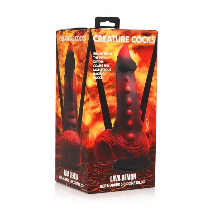 Creature Cocks - Lava Demon Thick Nubbed Dildo - Image 8