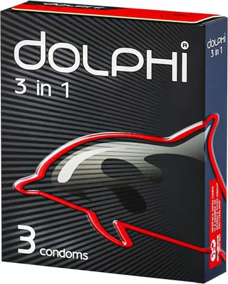Dolphi 3 in 1 kondoomid (3 tk)