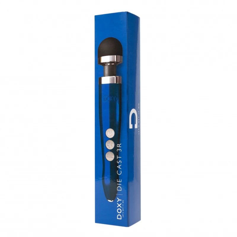 Doxy - Die Cast 3R Rechargeable Wand Massager Blue Flame - Image 9