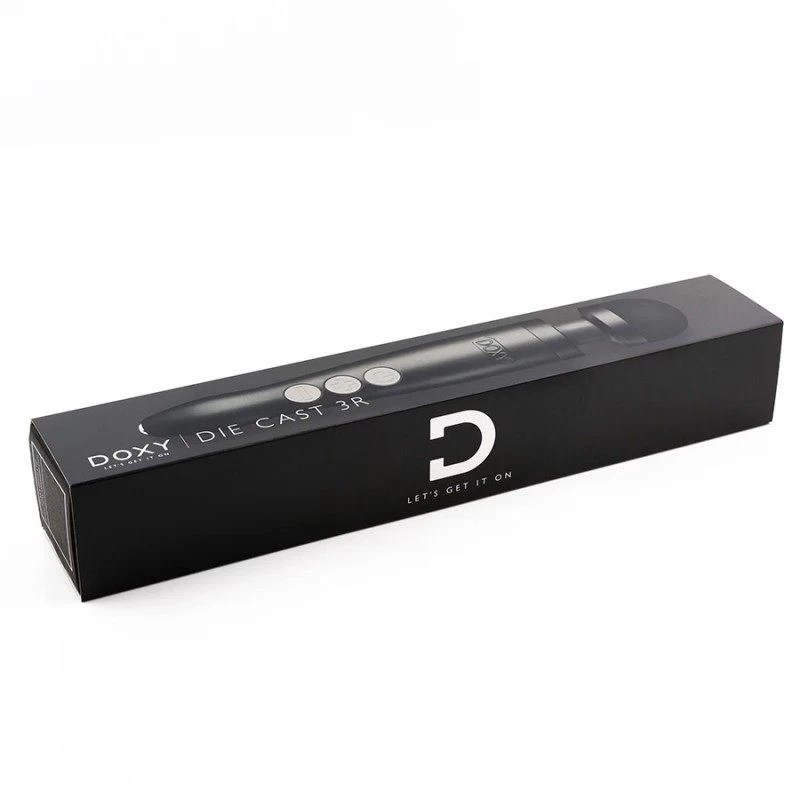 Doxy - Die Cast 3R Rechargeable Wand Massager Matte Black - Image 4