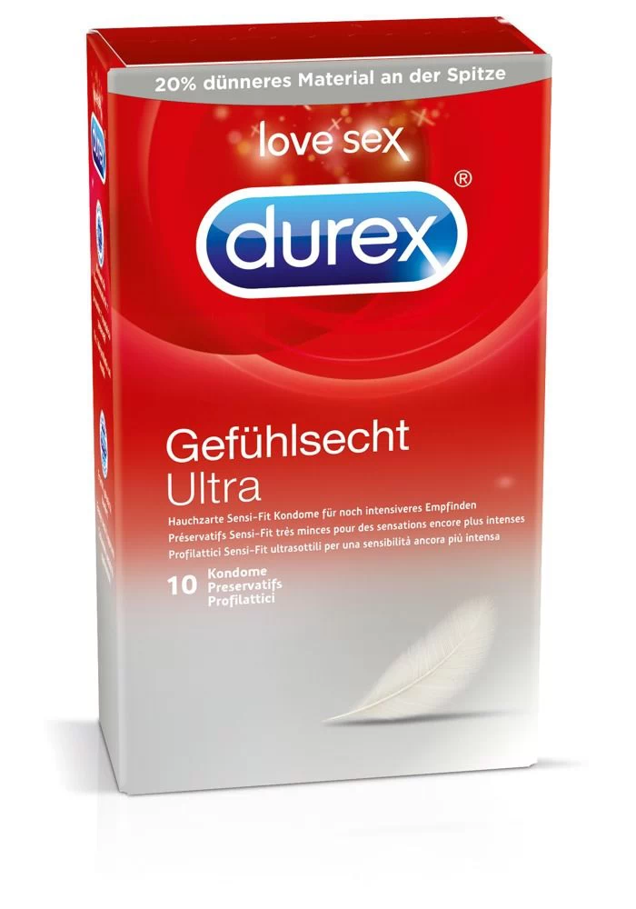 Durex Gefühlsecht väga õhukesed kondoomid 10 tk