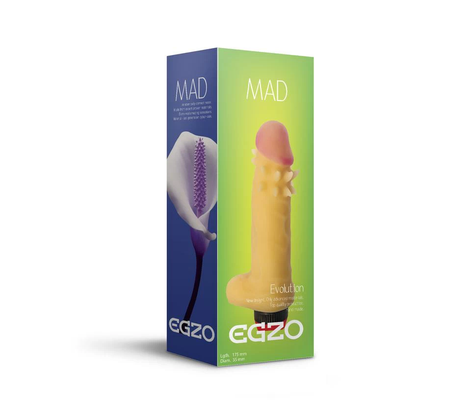 EGZO SPIKE VIBREERIV DILDO 17.5cm