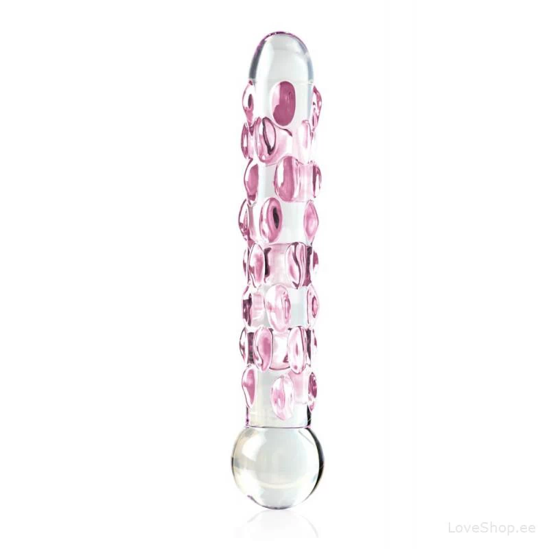 Elegantne klaasist dildo/anaaltapp Pipedream Icicles No. 07 (17.8x3.8cm)