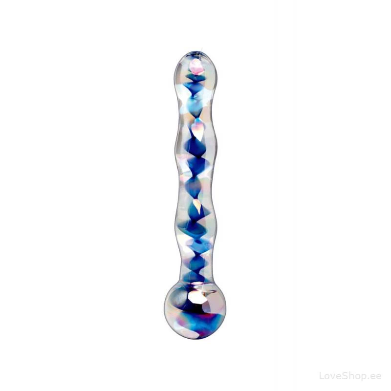 Elegantne klaasist dildo/anaaltapp Pipedream Icicles No. 08 (17.8x2.2cm)