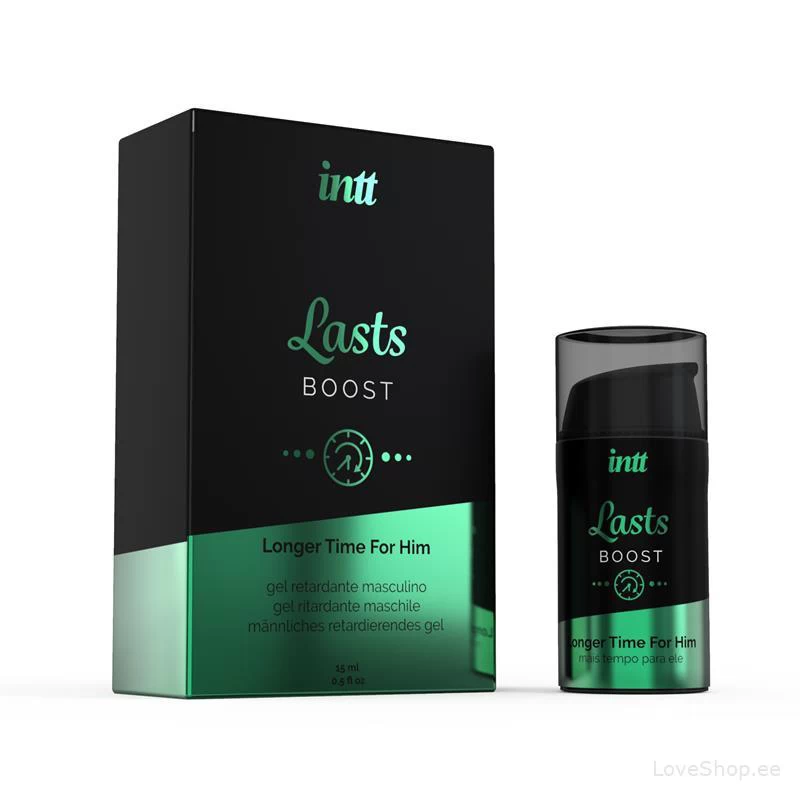 Erektsiooni parandav & seemnepurset edasi lükkav geel Intt Lasts Boost