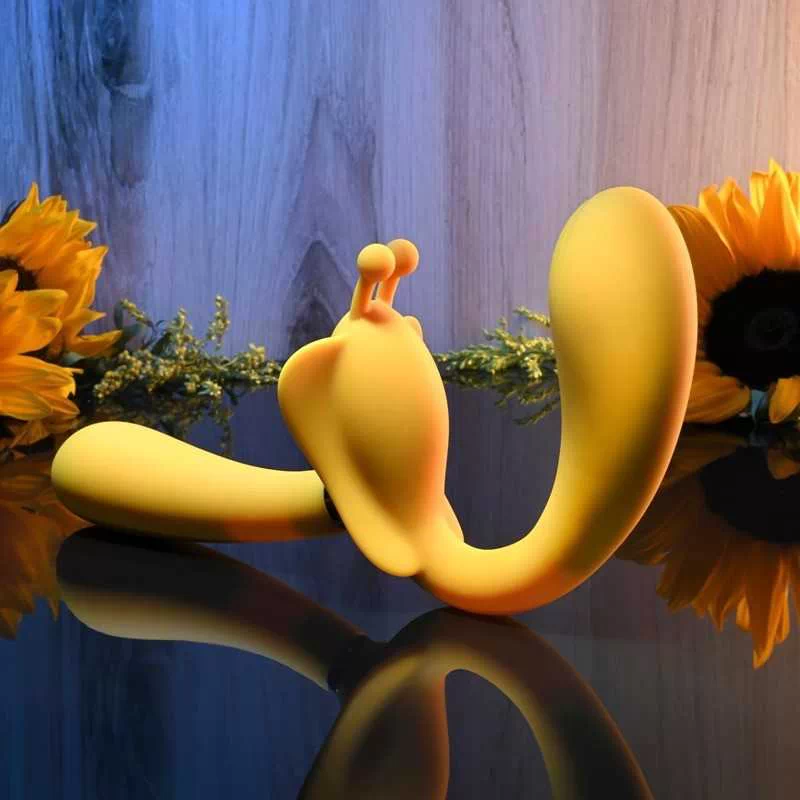 Evolved - The Monarch Strapless Strap On Vibrator - Yellow - Image 2