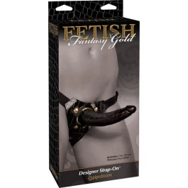 FF Gold kuldsete detailidega strap-on komplekt