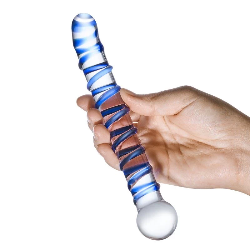 Glas - Mr. Swirly G-Spot Glass Dildo - Image 4