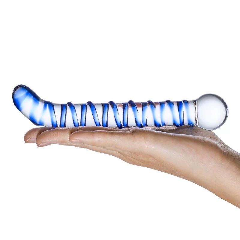 Glas - Mr. Swirly G-Spot Glass Dildo - Image 5