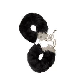 GP FURRY HANDCUFFS BLACK