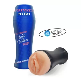Häbemekujulise avausega masturbaator Kitten Self Lube To Go