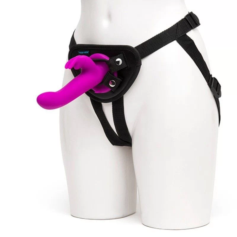 HAPPY RABBIT - VIBRATING STRAP-ON HARNESS SET - Image 2