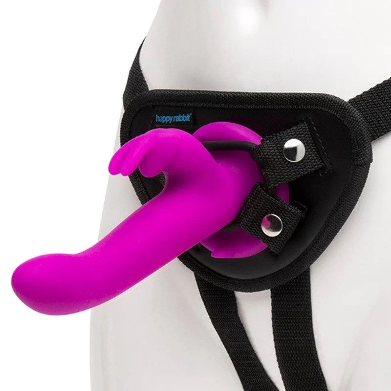HAPPY RABBIT - VIBRATING STRAP-ON HARNESS SET