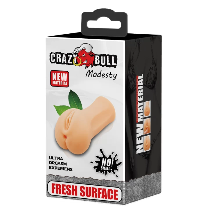 Käsimasturbaator Crazy Bull Modesty (vagiina ja aanus)