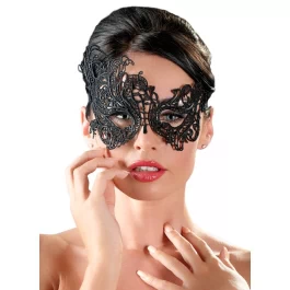 Kaunis must pitsist asümmeetriline silmademask
