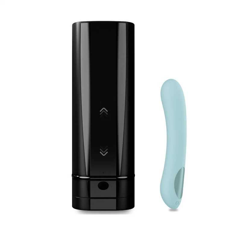 Kiiroo - Onyx Plus & Pearl2 Plus Vibraatori Ja Masturbaatori Kaugsuhte Komplekt Turquoise
