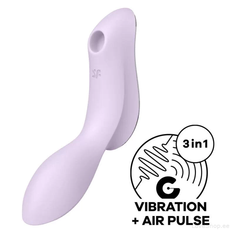 Kliitoristimulaator Satisfyer Curvy Trinity 2 (lilla)