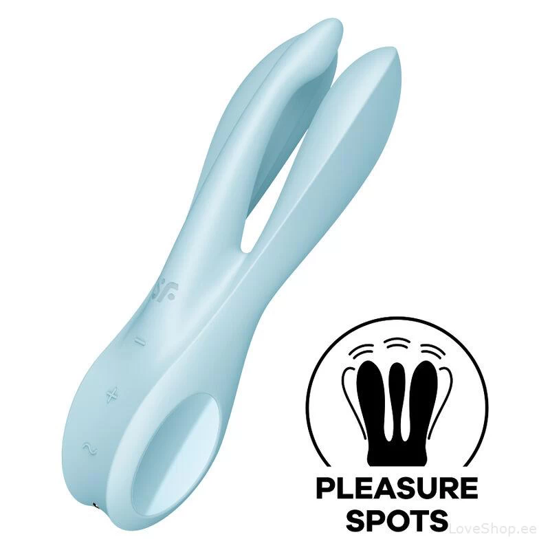 Kliitoristimulaator Satisfyer Threesome 1 (sinine)