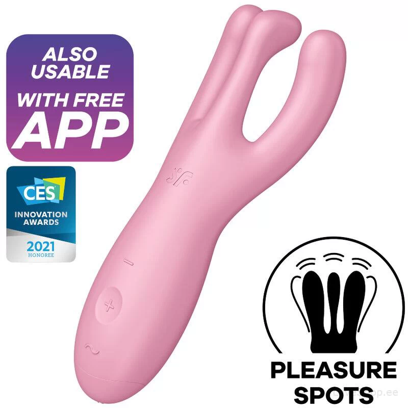 Kliitoristimulaator Satisfyer Threesome 4 (roosa)