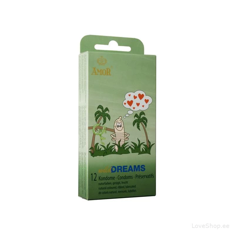 Kondoomid Amor Wild Dreams (ribidega)