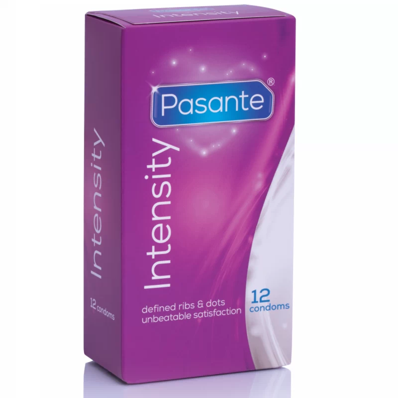 Kondoomid Pasante Intensity (ribide ja täppidega; 12tk)