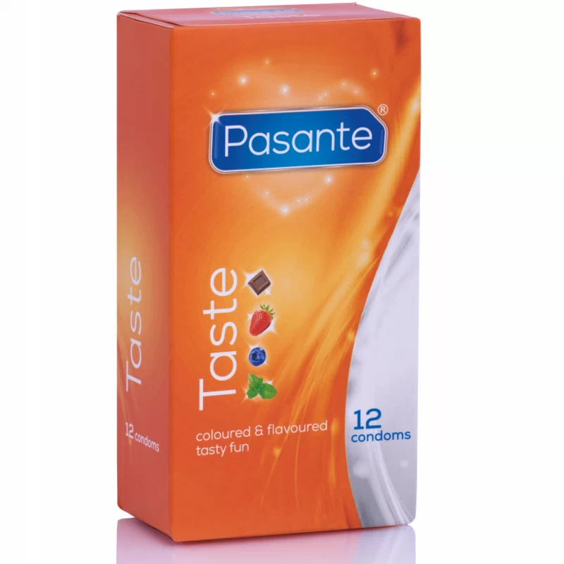 Kondoomid Pasante Taste (erineva maitsega; 12tk)