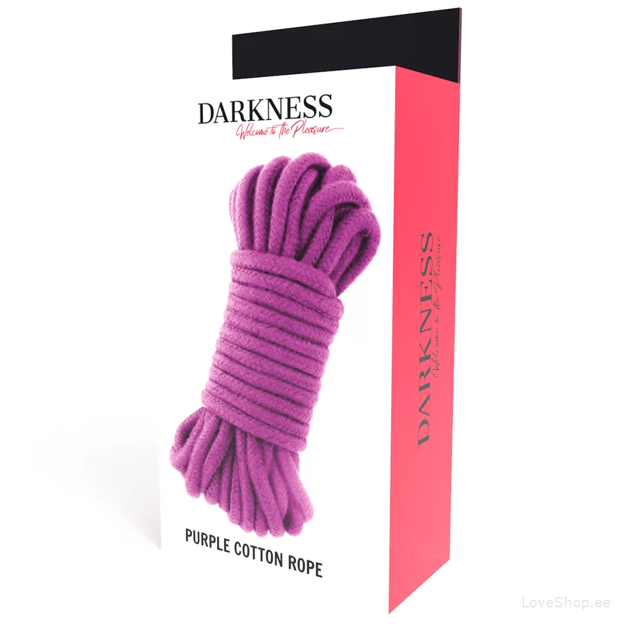 Lilla puuvillane sidumisköis Darkness (5m)
