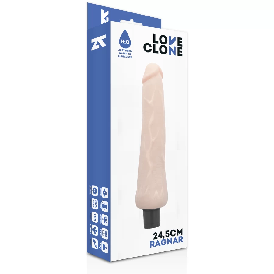 Loveclone vibreeriv veega libestuv dildo Ragnar (24.5x5.9cm)