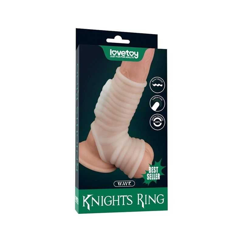 LOVETOY - WAVE KNIGHTS RING VIBREERIV PEENISE MANSETT VALGE