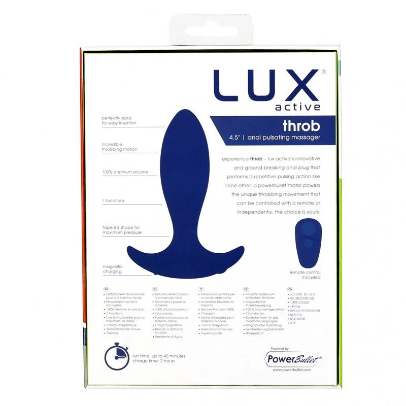 Lux Active - Throb Anal Pulsating Massager - Image 10