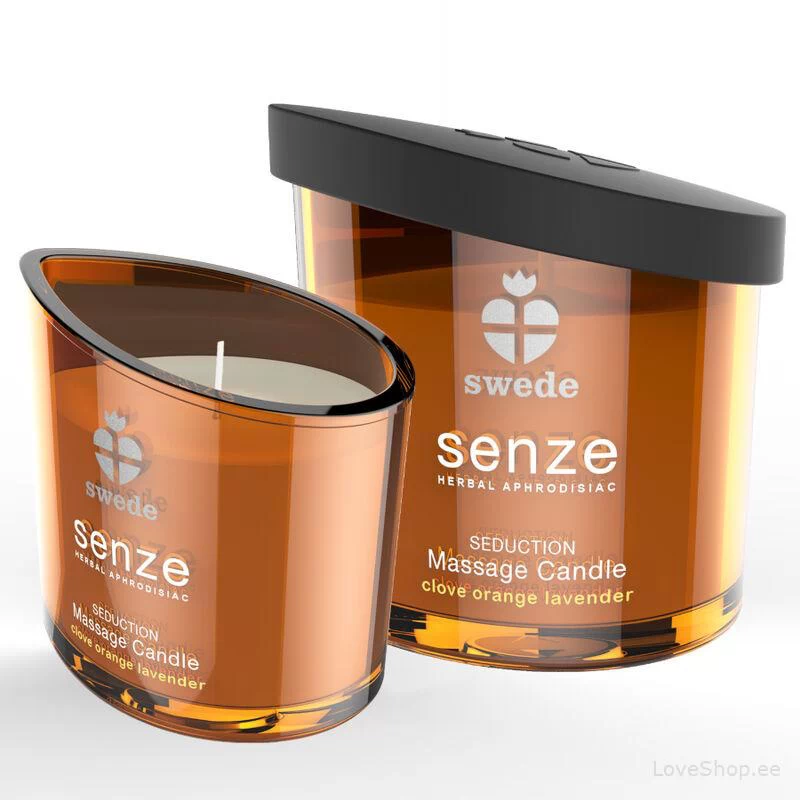 Massaažiküünal Senze Seduction (nelk, apelsin & lavendel)