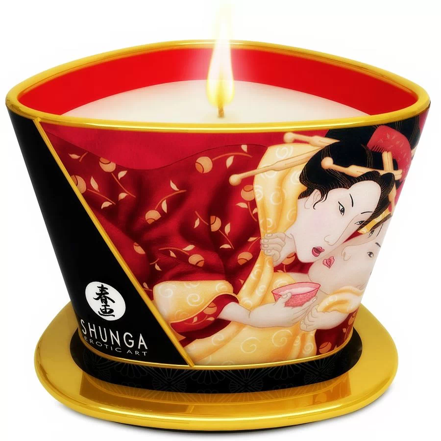 Massaažiküünal Shunga Romance (maasika vahuvein)