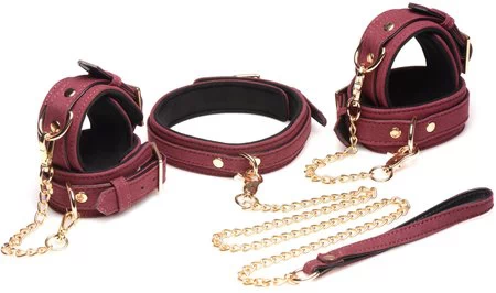 Master Series 6 Piece Velvet Bondage Set