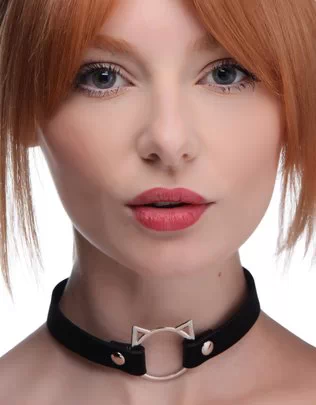 Master Series Kinky Kitty Ring Slim Choker