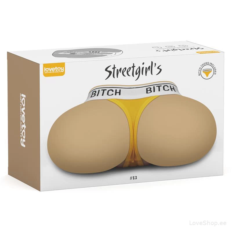 Masturbaator stringidega Lovetoy Streetgirl's #13 (vagiina & aanus)