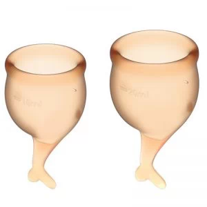 Menstruaalanumate komplekt Satisfyer Feel Secure (kollakas-pruun)