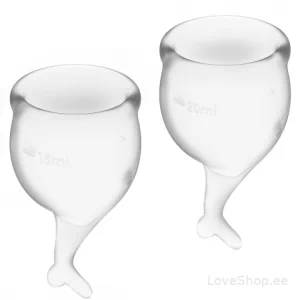 Menstruaalanumate komplekt Satisfyer Feel Secure (läbipaistvad)