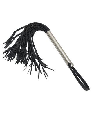Mister B Iron Whips black leather flogger